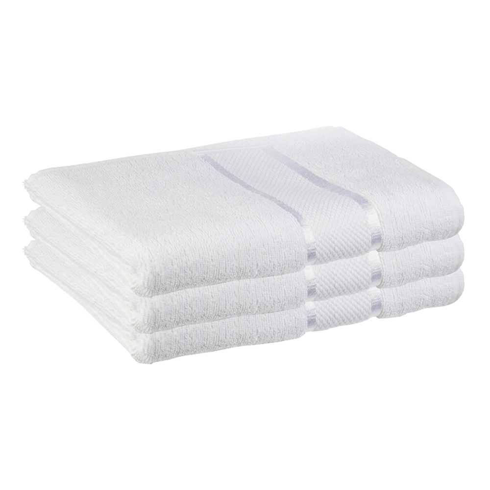 Prosop de baie si de fata Lodi, pentru uz rezidential/hotel/calatorii, densitate 420g/m², model egiptean, bumbac 100%, dimensiuni 30x50 cm, alb