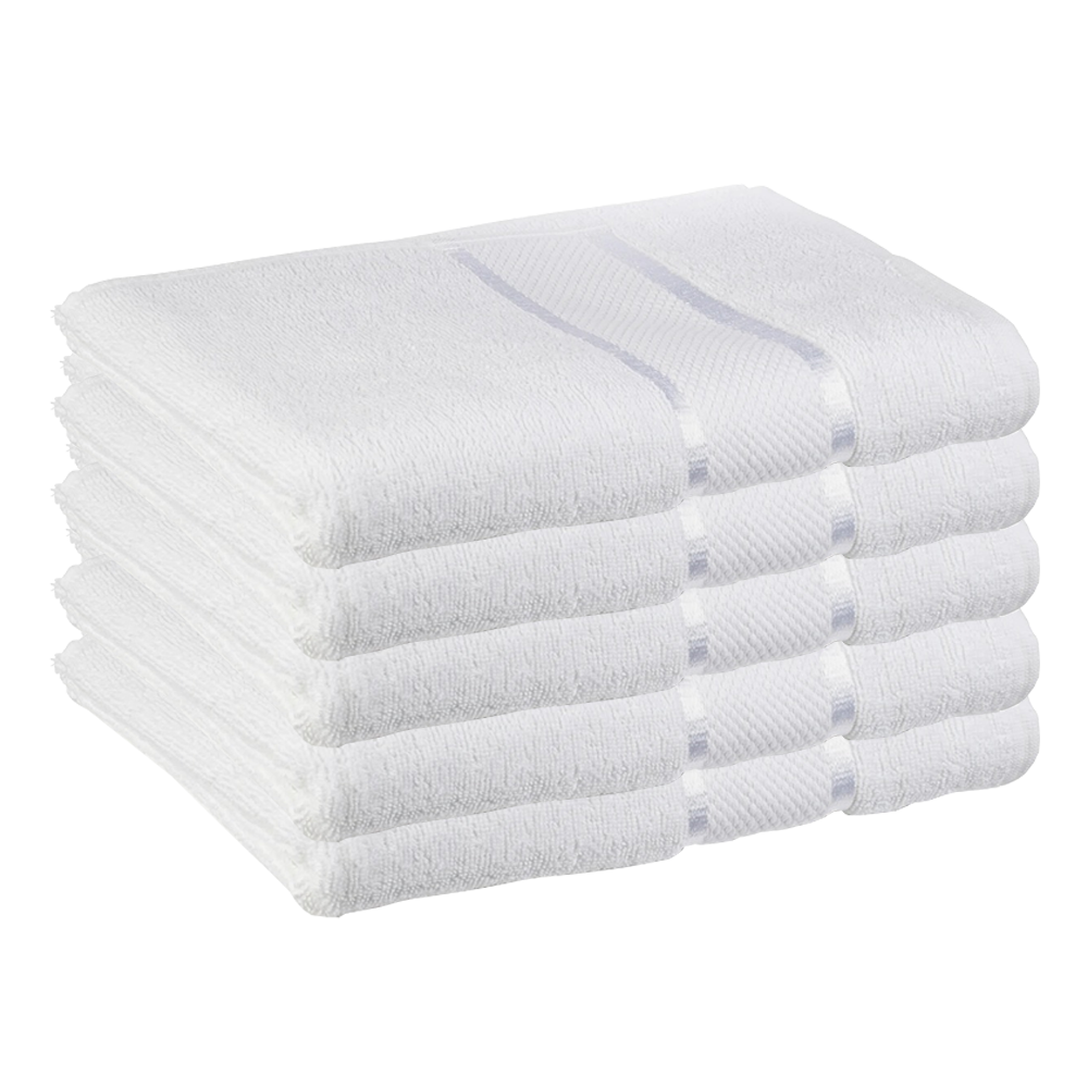 Prosop de baie si de fata Lodi, pentru uz rezidential/hotel/calatorii, densitate 420g/m², model egiptean, bumbac 100%, dimensiuni 30x50 cm, alb