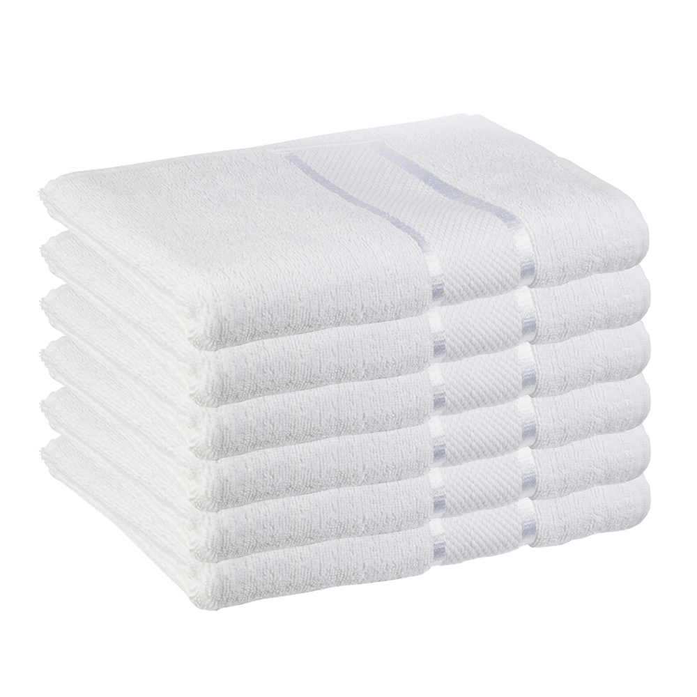 Prosop de baie si de fata Lodi, pentru uz rezidential/hotel/calatorii, densitate 420g/m², model egiptean, bumbac 100%, dimensiuni 30x50 cm, alb