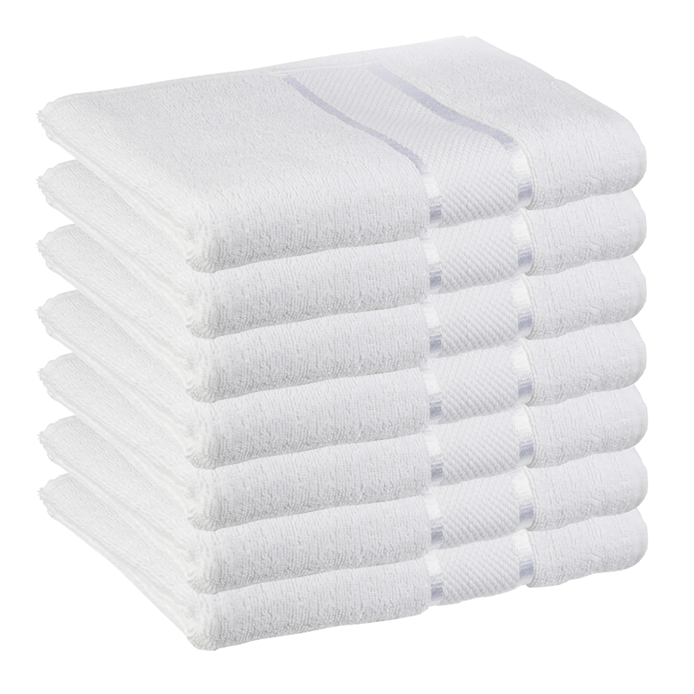 Prosop de baie si de fata Lodi, pentru uz rezidential/hotel/calatorii, densitate 420g/m², model egiptean, bumbac 100%, dimensiuni 30x50 cm, alb