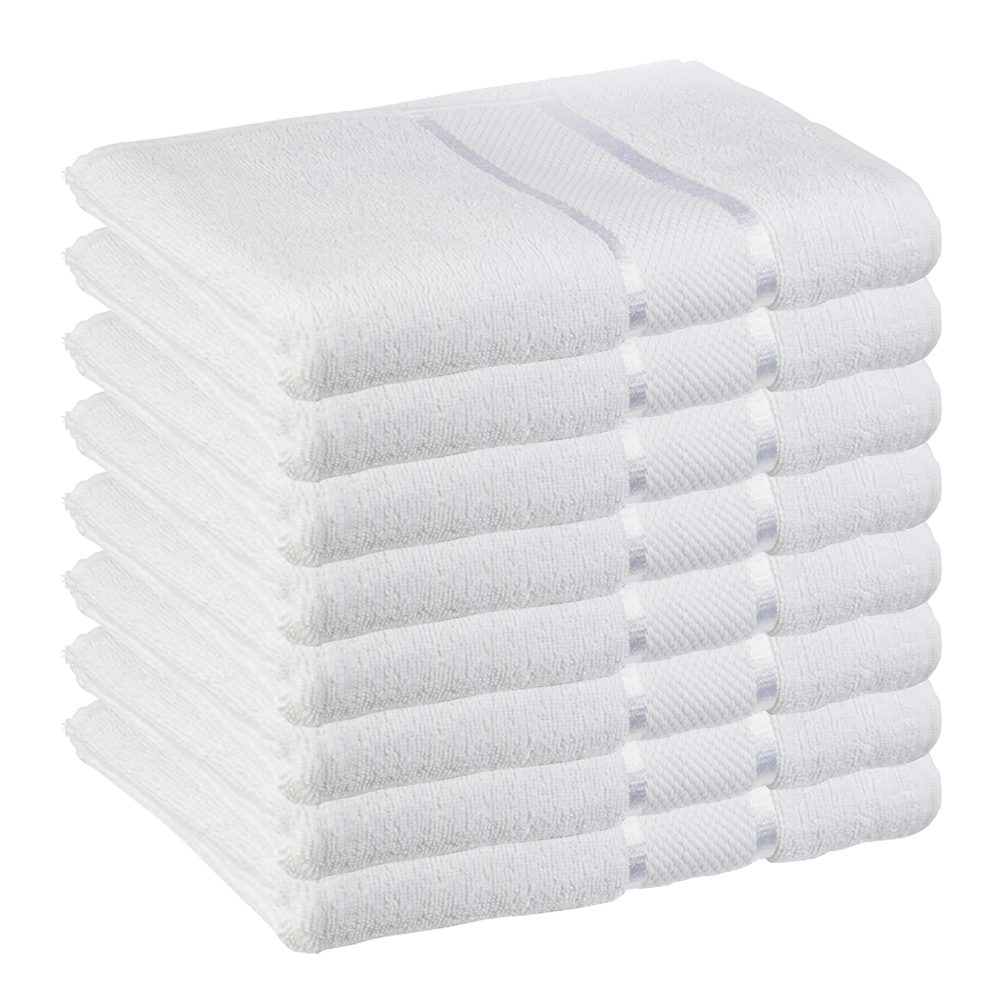 Prosop de baie si de fata Lodi, pentru uz rezidential/hotel/calatorii, densitate 420g/m², model egiptean, bumbac 100%, dimensiuni 30x50 cm, alb