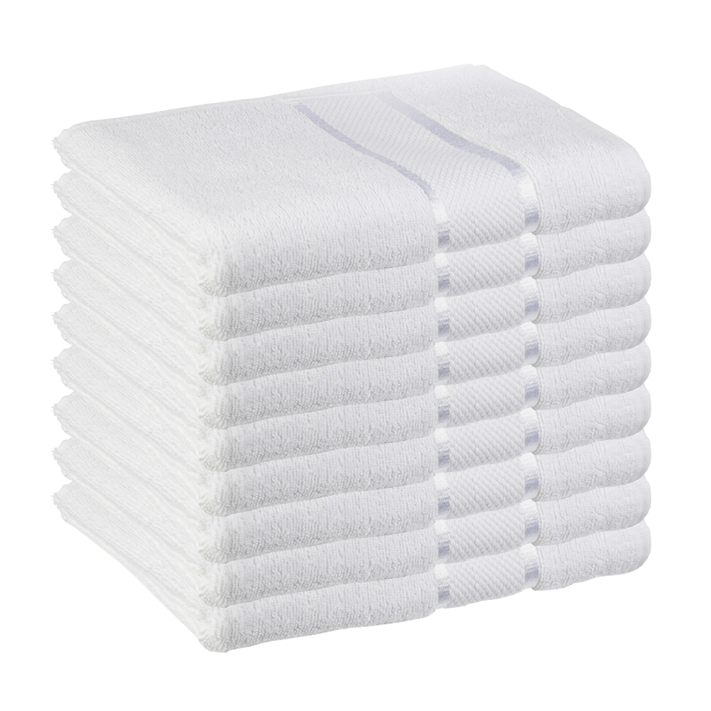 Prosop de baie si de fata Lodi, pentru uz rezidential/hotel/calatorii, densitate 420g/m², model egiptean, bumbac 100%, dimensiuni 30x50 cm, alb