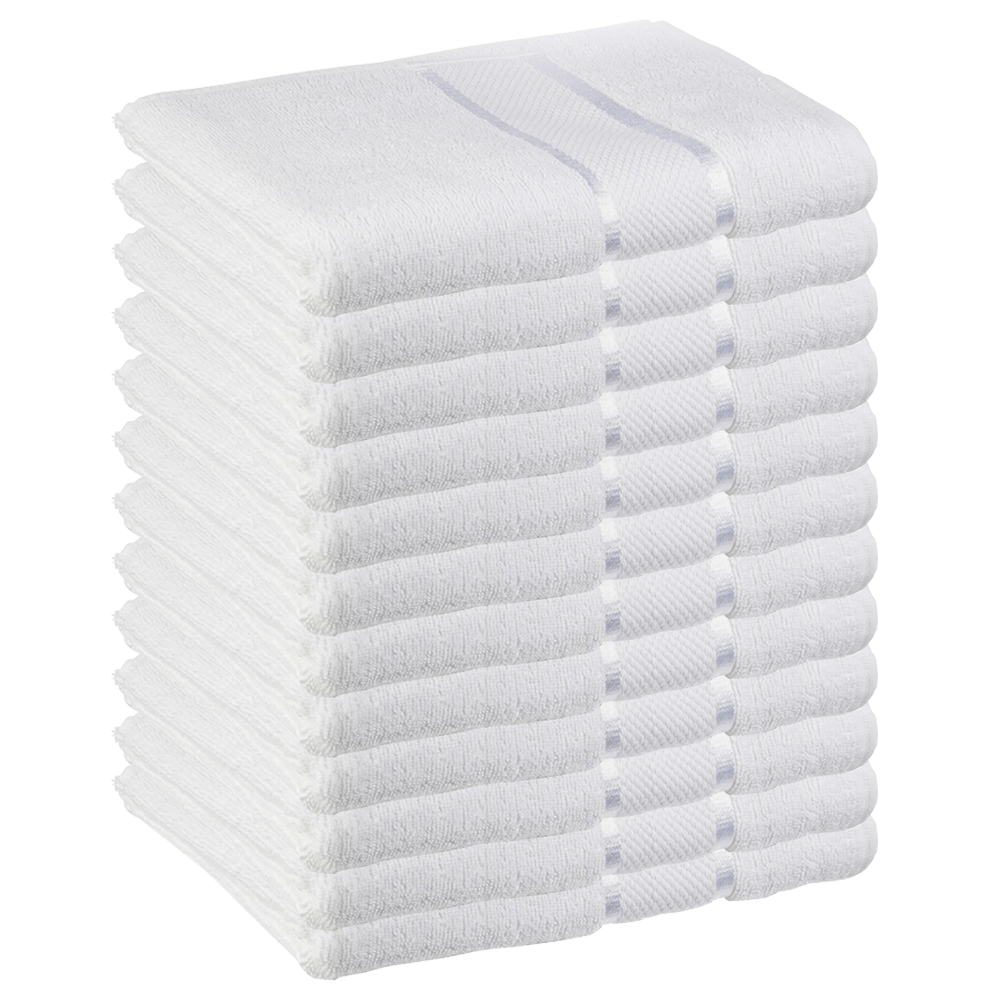 Prosop de baie si de fata Lodi, pentru uz rezidential/hotel/calatorii, densitate 420g/m², model egiptean, bumbac 100%, dimensiuni 30x50 cm, alb