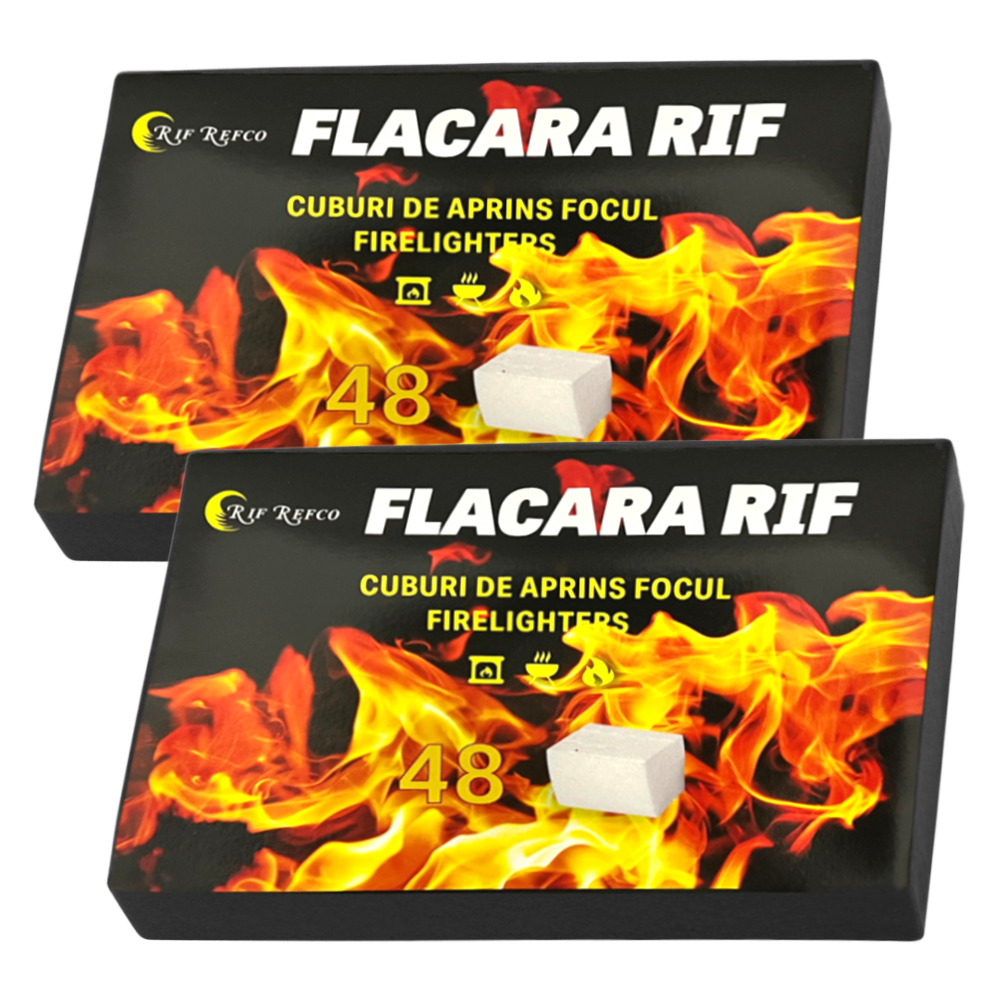 Set Cuburi pentru Aprins Focul Lodi, pastile aprinzatoare, timp indelungat de ardere, incalzire centrala, seminee, sobe, camping, drumetii