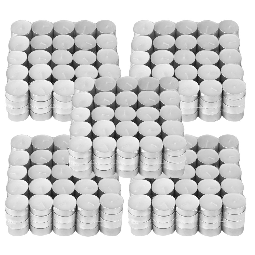 Set Lumanari Tip Pastila Lodi, din ceara, inodore, timp de ardere 3 ore, 3.6 x 0.8 cm, alb