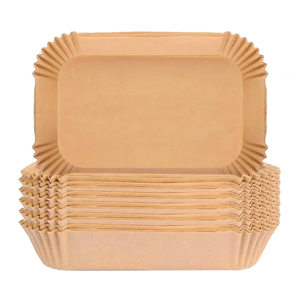 Set 500 Bucati Hartie de Copt pentru Air Fryer Lodi967, friteuza, unica folosinta, , 22 x14 x 4.5 cm, dreptunghiular, maro
