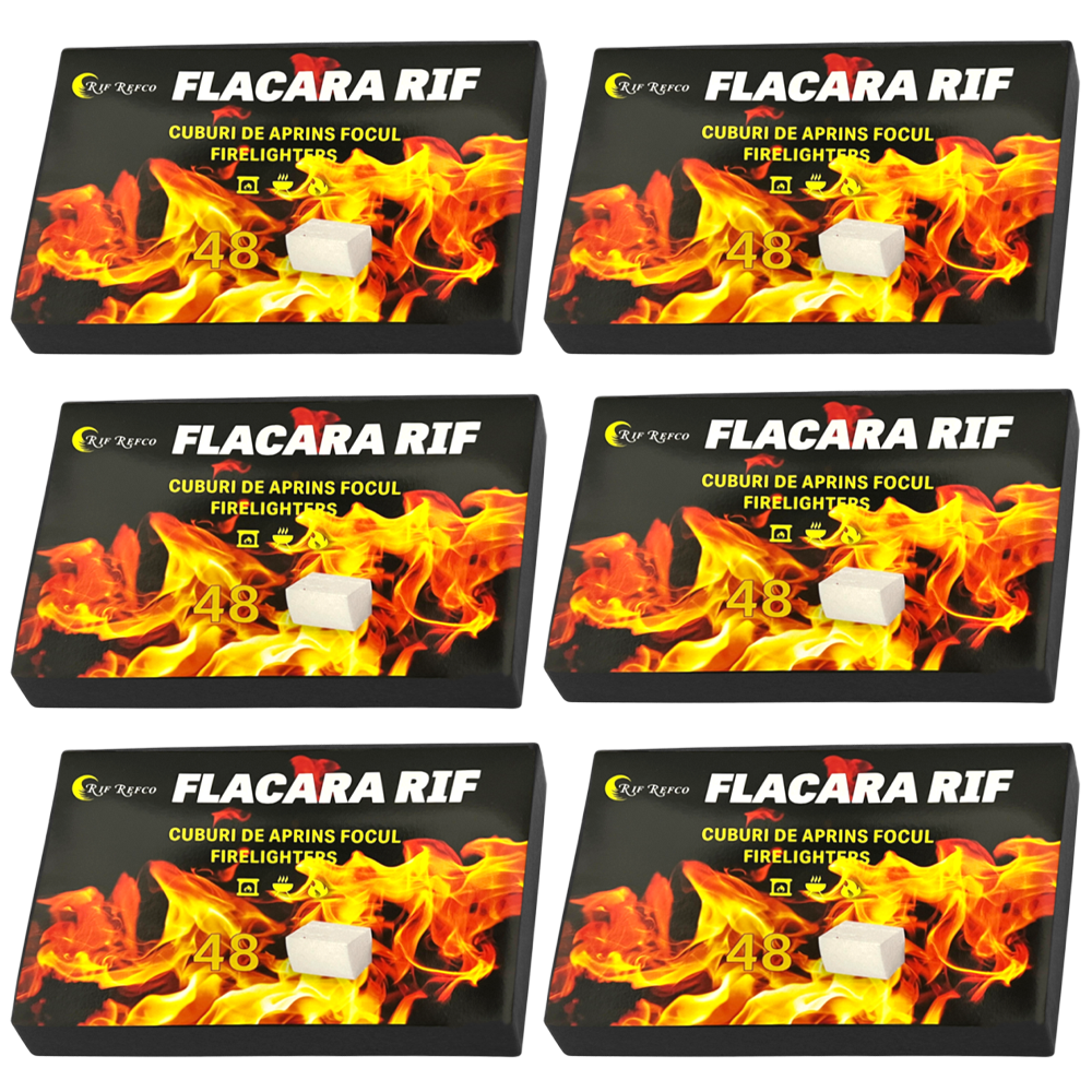 Set Cuburi pentru Aprins Focul Lodi, pastile aprinzatoare, timp indelungat de ardere, incalzire centrala, seminee, sobe, camping, drumetii