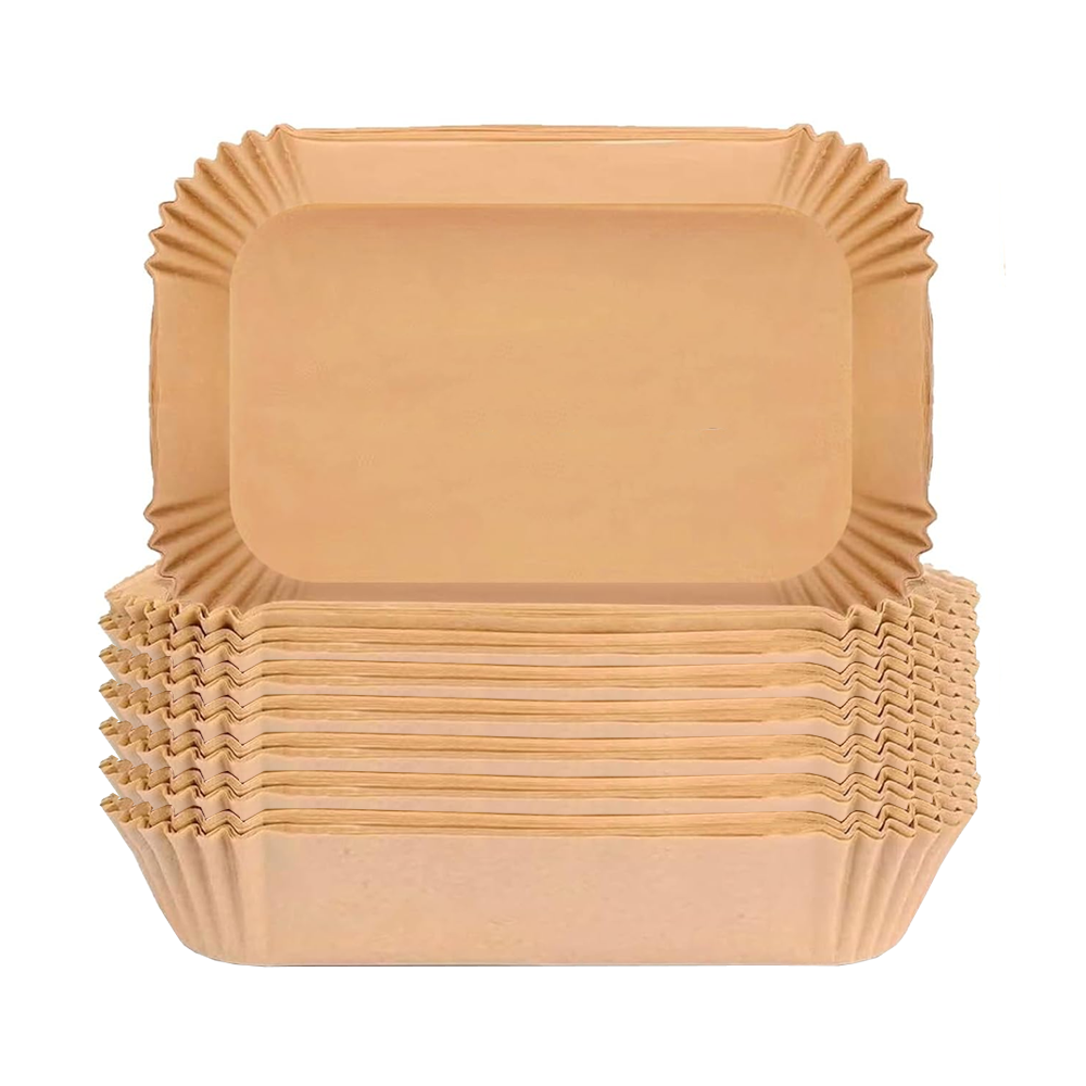 Set 600 Bucati Hartie de Copt pentru Air Fryer Lodi968, friteuza, unica folosinta, , 22 x14 x 4.5 cm, dreptunghiular, maro
