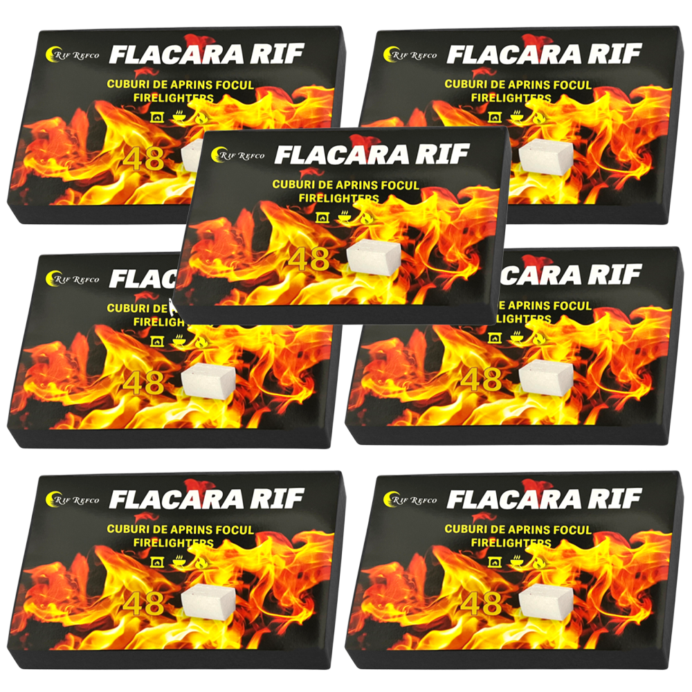 Set Cuburi pentru Aprins Focul Lodi, pastile aprinzatoare, timp indelungat de ardere, incalzire centrala, seminee, sobe, camping, drumetii