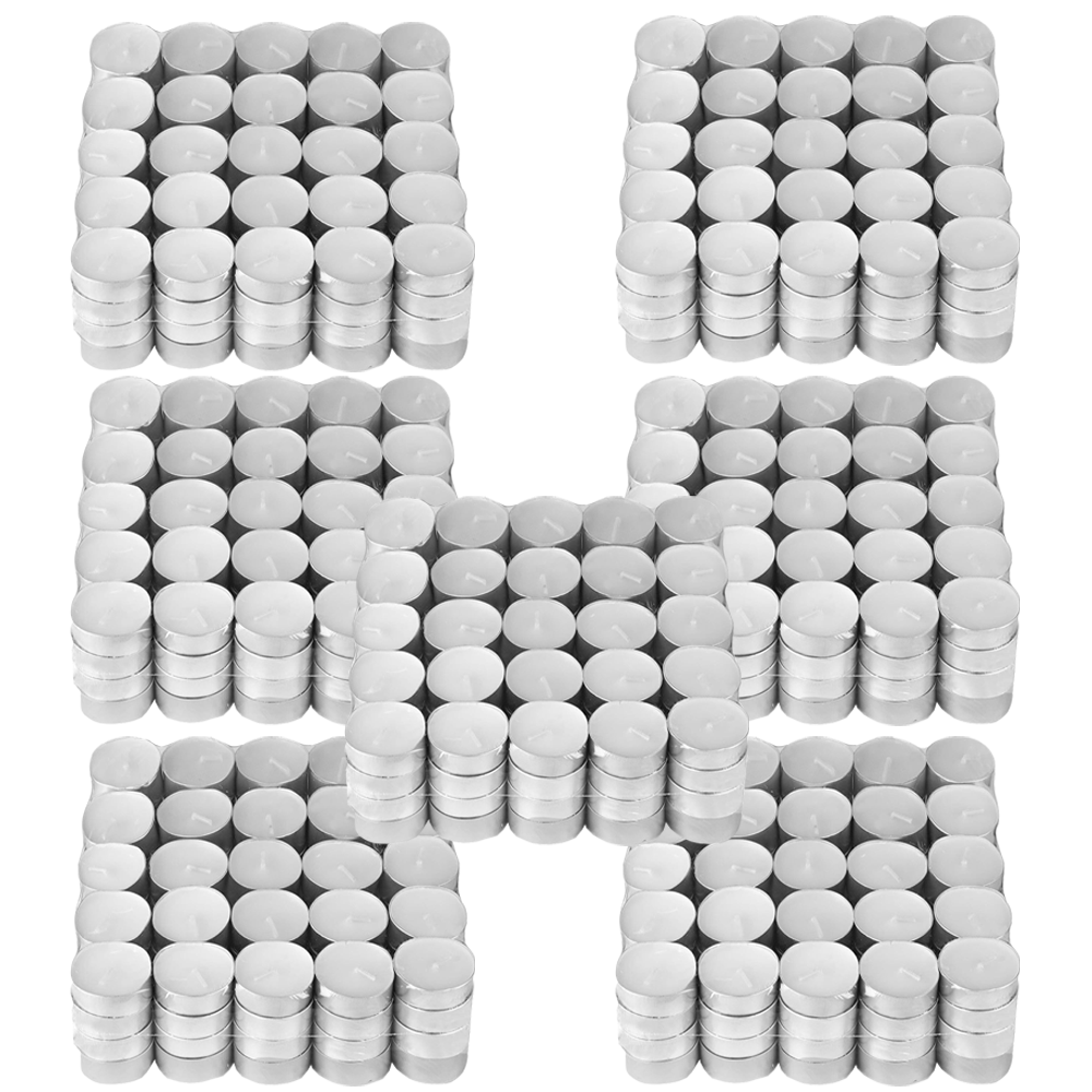 Set Lumanari Tip Pastila Lodi, din ceara, inodore, timp de ardere 3 ore, 3.6 x 0.8 cm, alb