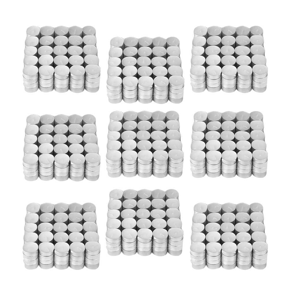 Set Lumanari Tip Pastila Lodi, din ceara, inodore, timp de ardere 3 ore, 3.6 x 0.8 cm, alb