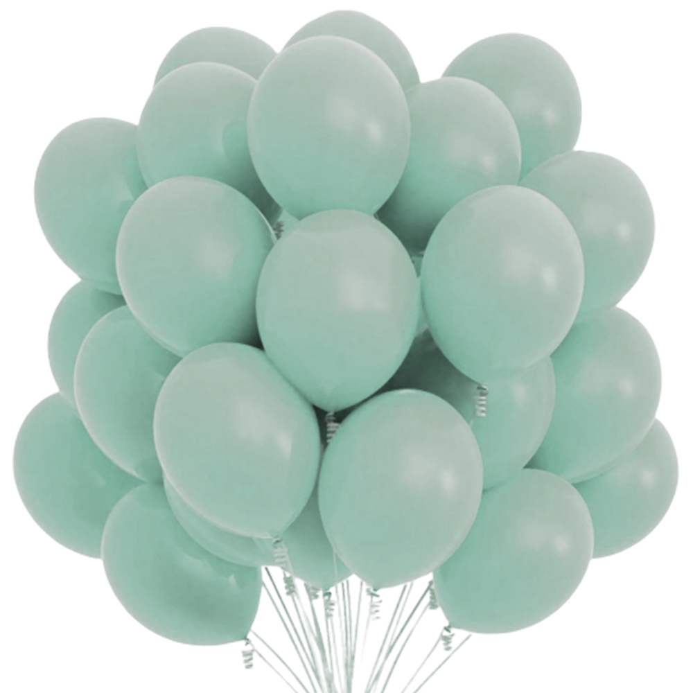 Set 100 Baloane Lodi252, pentru Petreceri/Aniversari/Evenimente, o singura dimensiune, latex, turcoaz