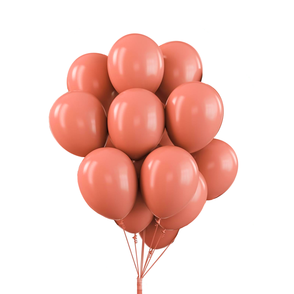 Set 25 Baloane Lodi722, pentru Petreceri/Aniversari/Evenimente, o singura dimensiune, latex, somon