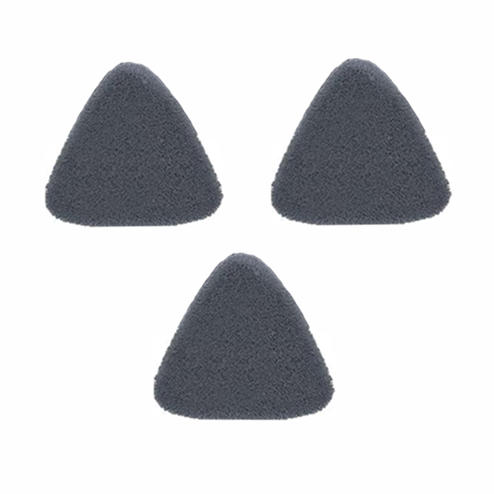 Set 3 Rezerve pentru Mop cu Cap Triunghiular Lodi357, rotire 360 grade, 27 cm, gri