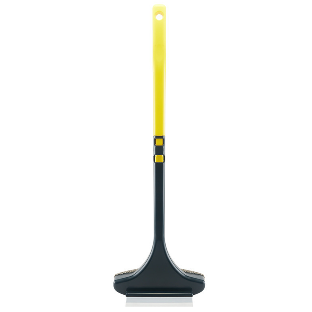 Stergator 2 in 1 Lodi1092, design dual cu laveta si racleta, maner detasabil, curatare si lustruire, ideal pentru toate tipurile de suprafete, gri/galben