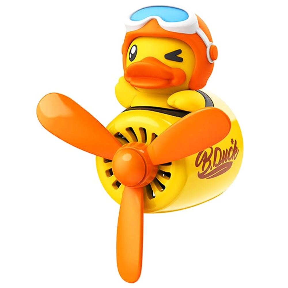 Difuzor Auto Aromaterapie Lodi336 car pilot yellow duck, kit odorizant, 2 arome cu extracte naturale incluse