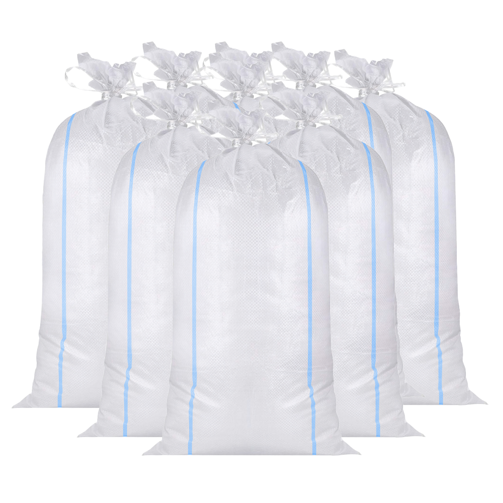 Set 250 de Saci de Rafie Lodi1253, materiale calitative, rezistenta ridicata, capacitate mare, waterproof, universali, 55 x 100 cm, alb/albastru