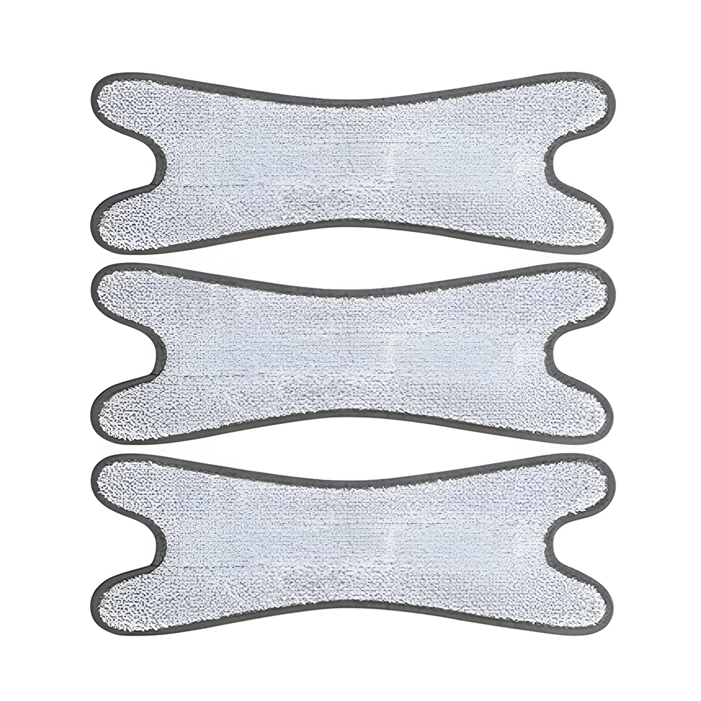 Set 3 Rezerve pentru Mop cu Cap in Forma de X Lodi1247, rotire 360 grade, 37 x 14 cm, gri