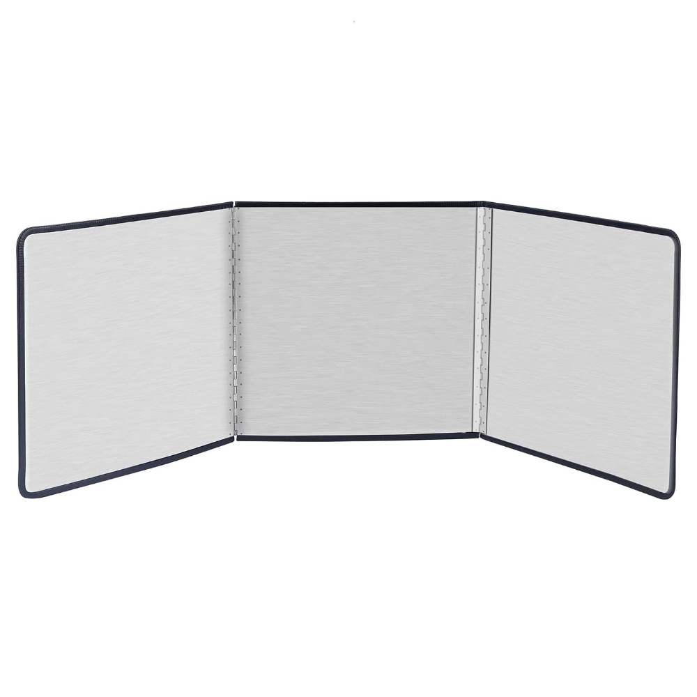Placa de Protectie Aragaz Anti-Stropi Lodi87, panou triplu, pliabila, metal, de inalta calitate, usor de curatat, 97x30cm, argintiu