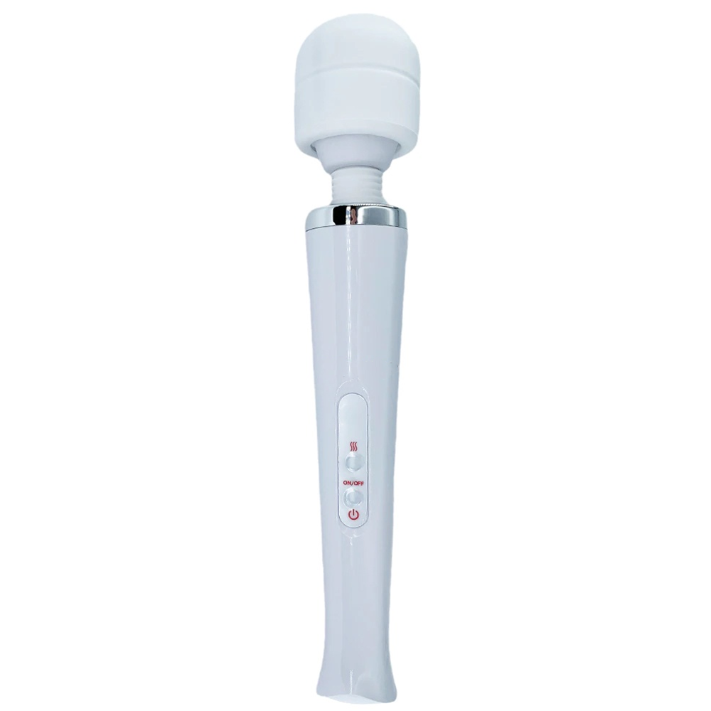 Aparat de Masaj Lodi1095, 10 Frecvente de Vibratii, waterproof, alimentare USB, portabil, elimina durerile musculare, alb