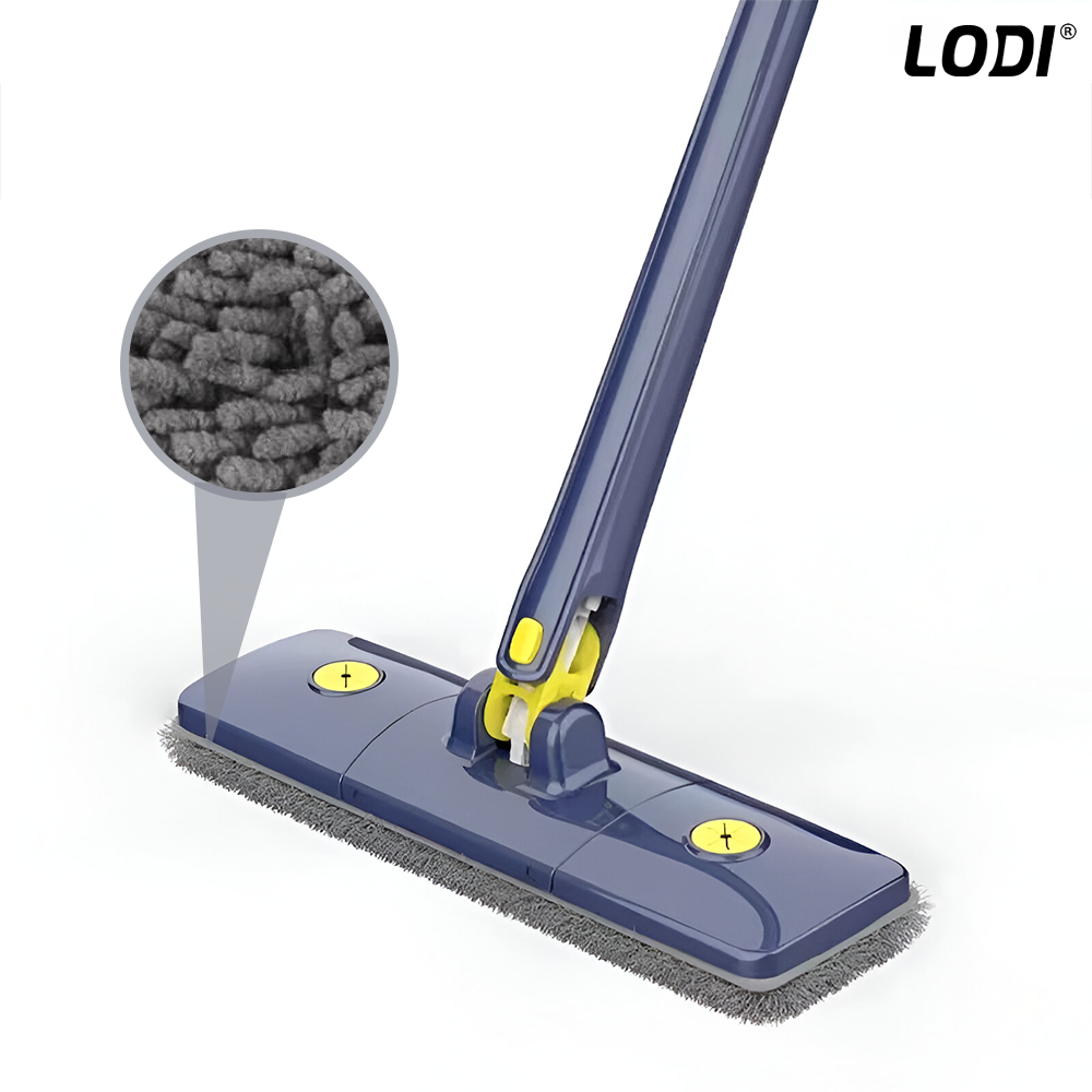 Set 3 Rezerve pentru Mop cu Cap Dreptunghiular Lodi1245, rotire 360 grade, 34 x 12 cm, gri