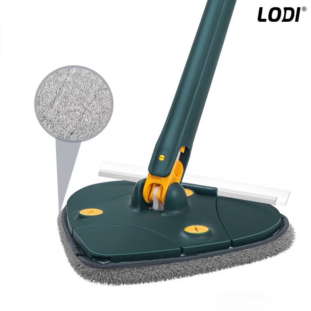 Set 3 Rezerve pentru Mop cu Cap in Forma de Inima Lodi1244, rotire 360 grade, 24 cm, gri