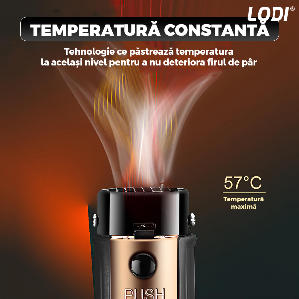 Uscator Profesional de Par 3 in 1 Lodi998, aparat multifunctional coafare si uscare, 3 accesorii incluse, 1000W, gri