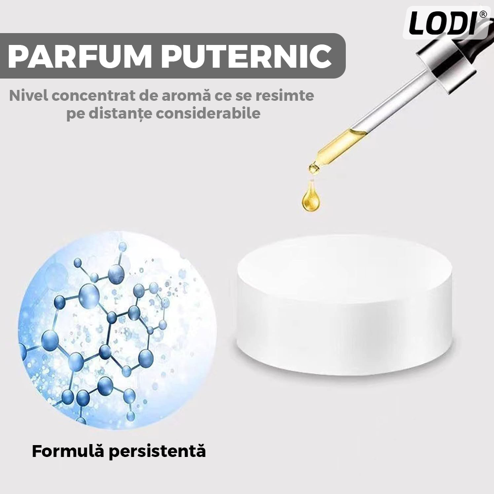 Set 3 Rezerve pentru Difuzor Aromaterapie Auto Lodi853, tip pastila, compatibil cu orice model de difuzor cu elice, arome cu extracte naturale, alb
