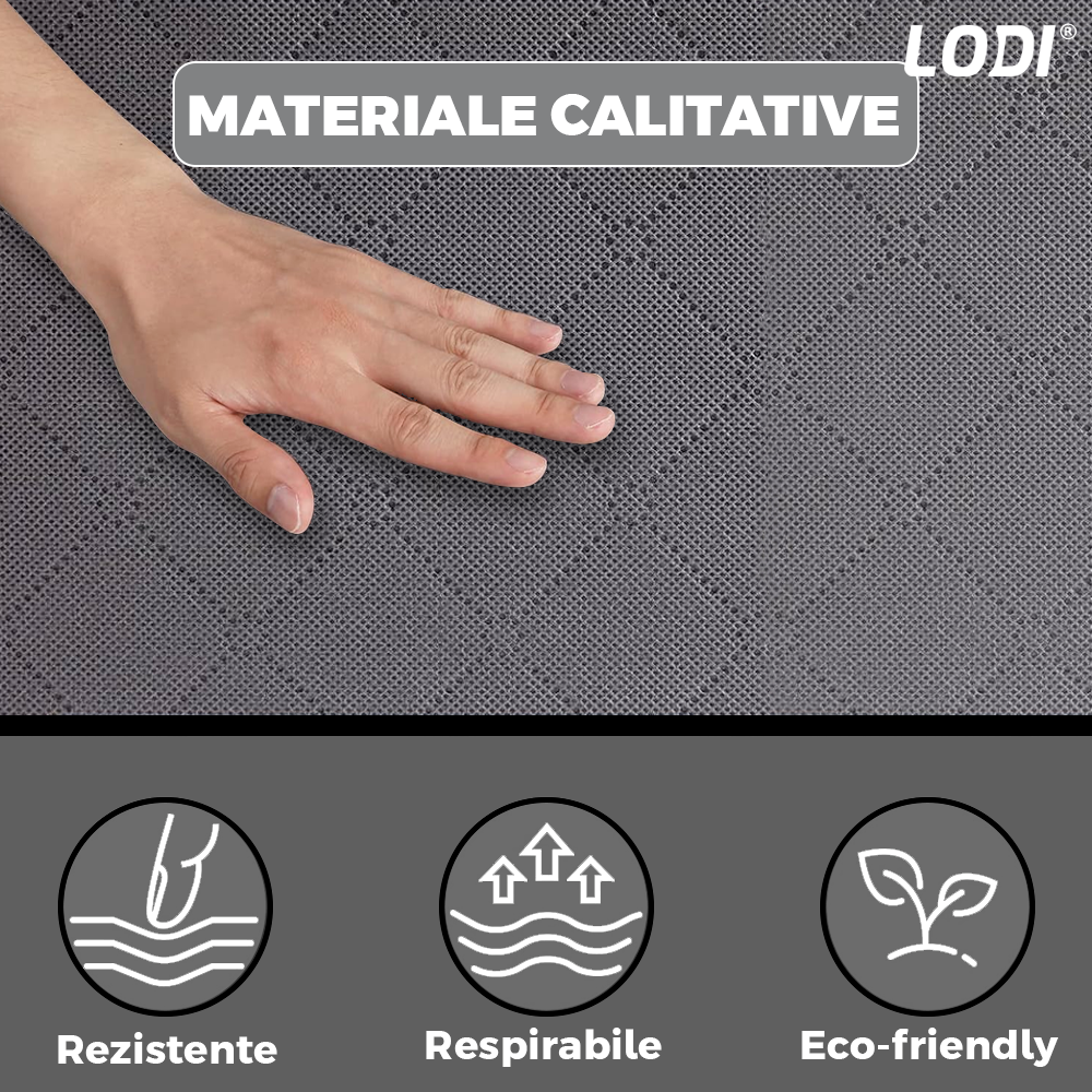 Cutie Depozitare si Organizare Mica Lodi1027, pliabila, maner ranforsat si fereastra transparenta, pentru haine/paturi/ plapumi/ perne/ lenjerii de pat/jucarii, 60 L, 46x 48x 28 cm, gri deschis