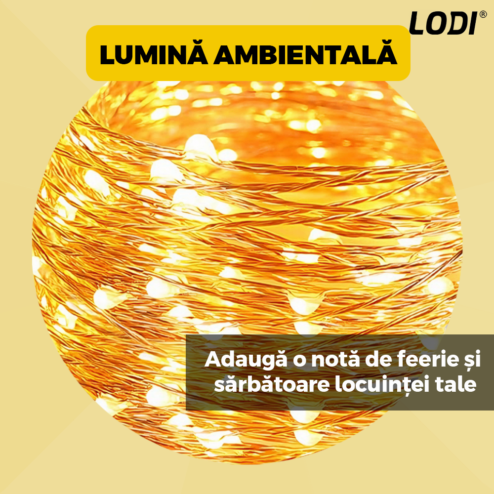 Instalatie de Craciun Tip Perdea Lodi1444, 3x3 m, model stelute, 8 jocuri de lumini, alimentare la priza, fir transparent, interior/exterior, rezistenta la apa, 12 figurine, alb cald