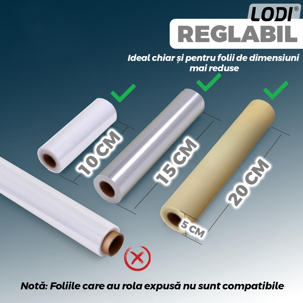 Dispenser de Bucatarie Multifunctional Lodi1491, 4 in 1, pentru folie alimentara/ folie de aluminiu/ hartie de copt si servetele, rezistent, montare usoara cu suruburi, compatibil cu diverse dimensiuni de role, alb