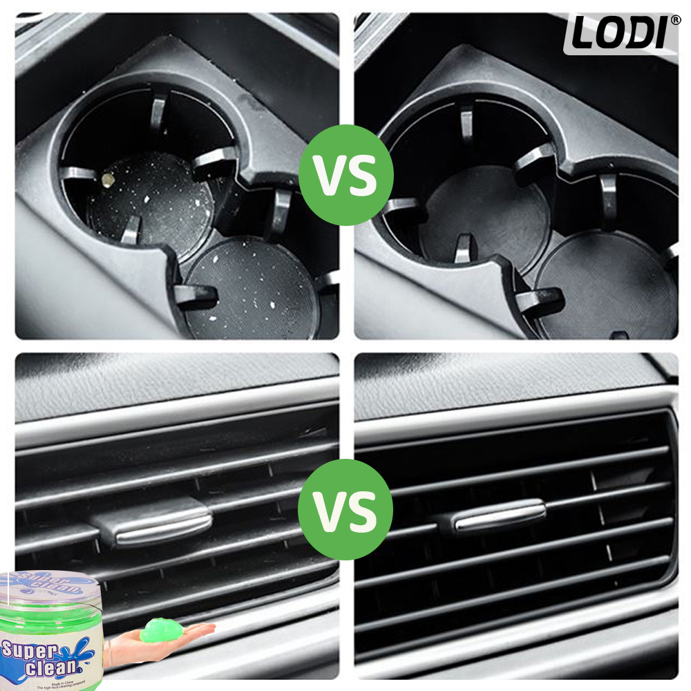 Slime pentru Curatat Spatii Greu Accesibile Lodi314, Super Clean, interior auto, tastatura, uz casnic, verde