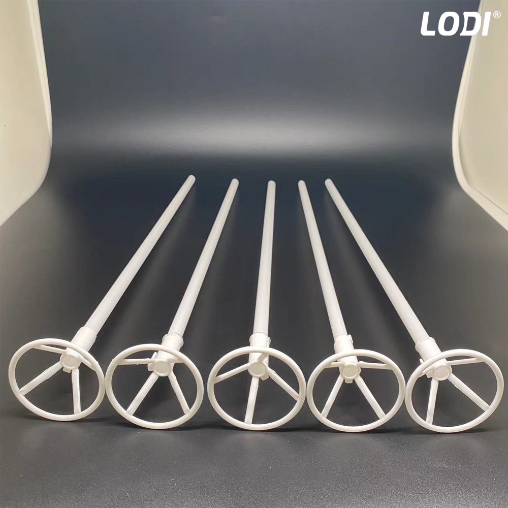 Set 10 Bete cu Rozete pentru Baloane Lodi308, lungime 42 cm, transparente
