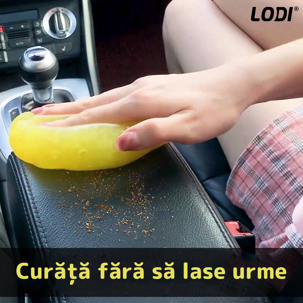 Slime pentru Curatat Spatii Greu Accesibile Lodi313, Super Clean, interior auto, tastatura, uz casnic, galben