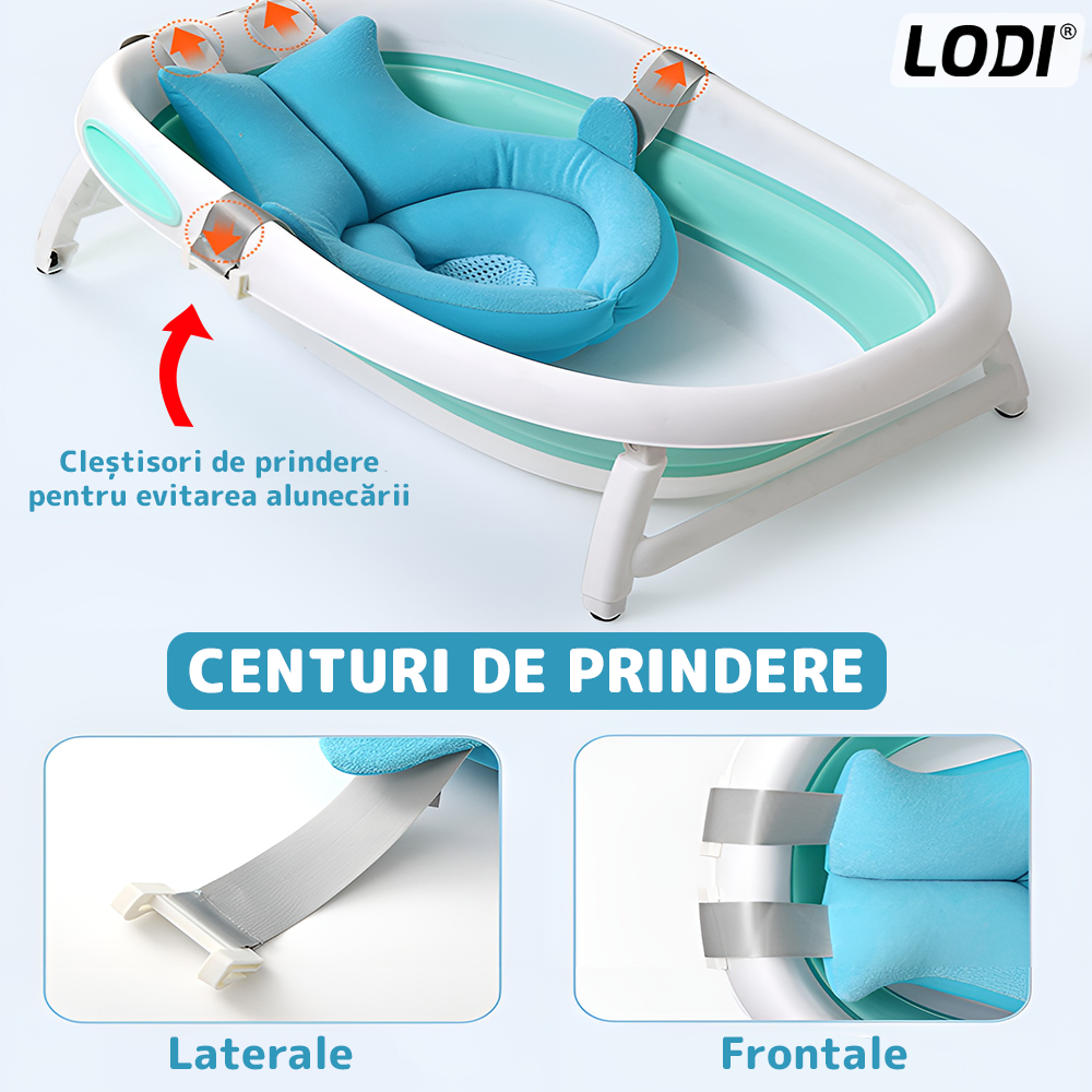 Pernuta Cadita pentru Bebe Lodi1043, multifunctionala, atasabila pe cadita, hipoalergenica, ablastru