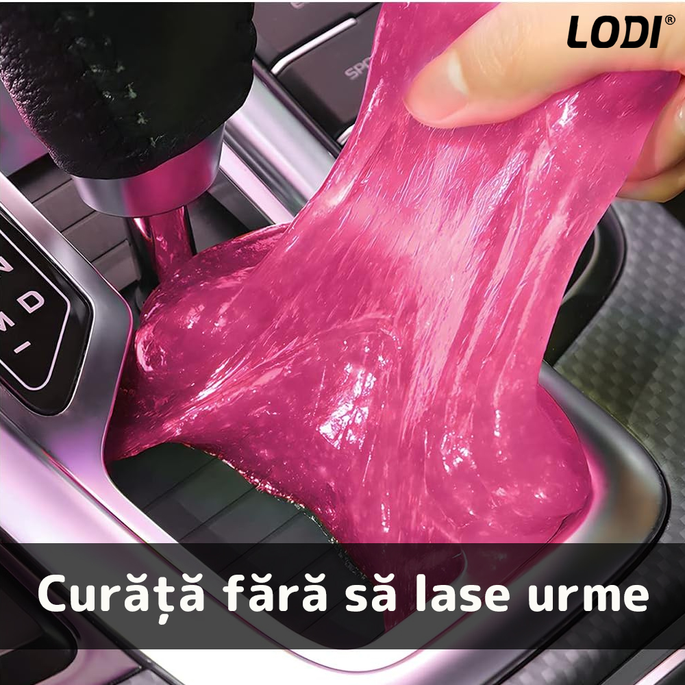 Slime pentru Curatat Spatii Greu Accesibile Lodi316, Super Clean, interior auto, tastatura, uz casnic, roz