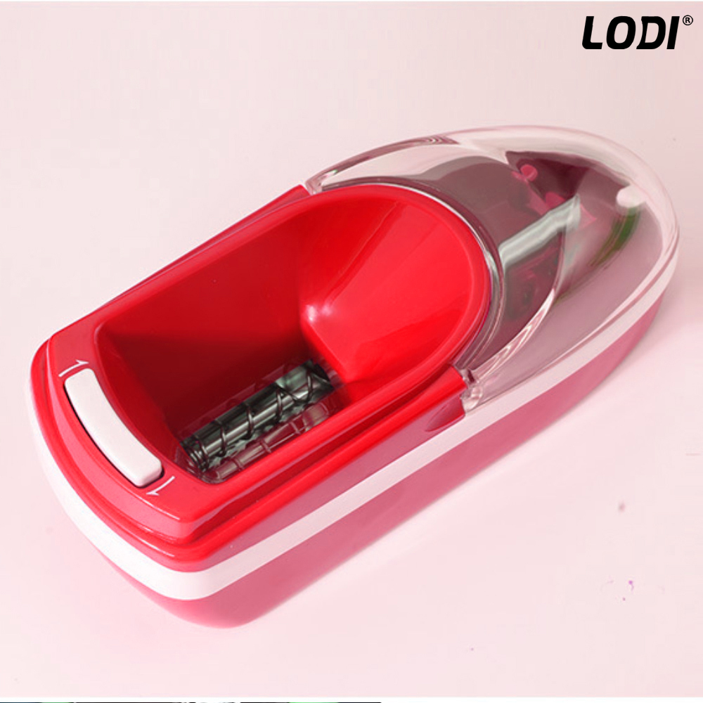 Aparat Electric de Facut Tigari Lodi276, injector tutun, ergonomic, dimensiune standard, adaptor inclus, rosu