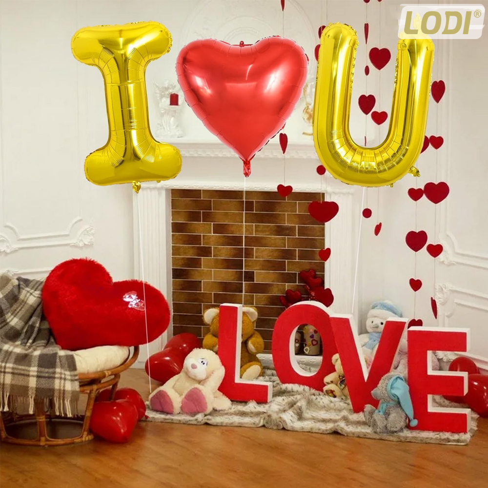 Balon in Forma de Litera I Lodi1470, metalizat, pentru Petreceri/Aniversari/Evenimente, rezistent, folie, gold, 40 cm
