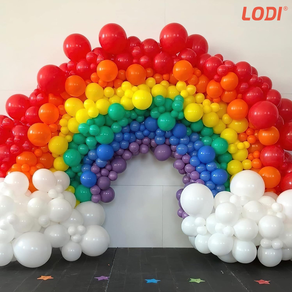 Set 100 Baloane Lodi255, pentru Petreceri/Aniversari/Evenimente, o singura dimensiune, latex, multicolor