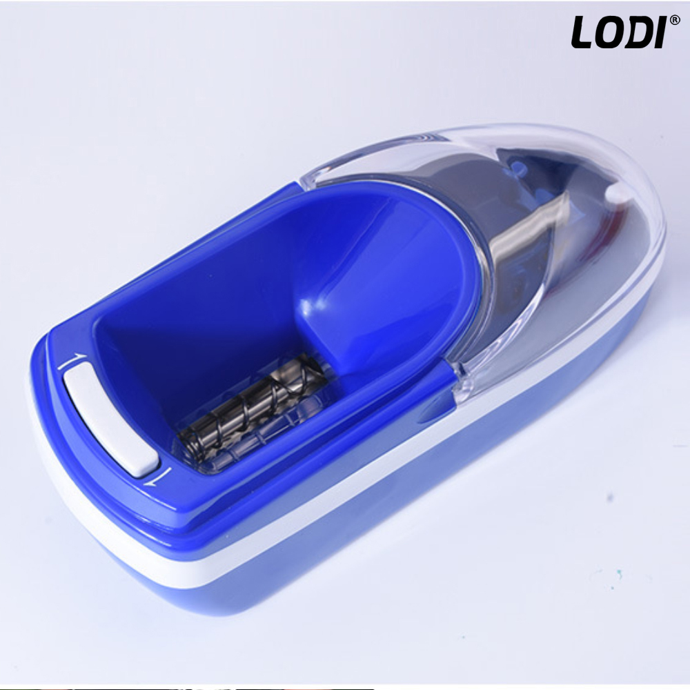 Aparat Electric de Facut Tigari Lodi275, injector de tutun, ergonomic, dimensiune standard, adaptor inclus, albastru