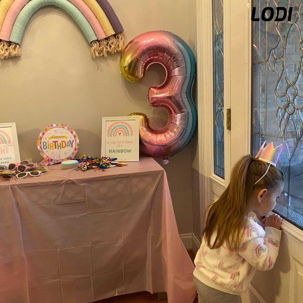 Set 14 Baloane Lodi1045, Cifra 3, pentru Petreceri/Aniversari/Evenimente, coronita, balon cifra, baloane clasice, multicolor