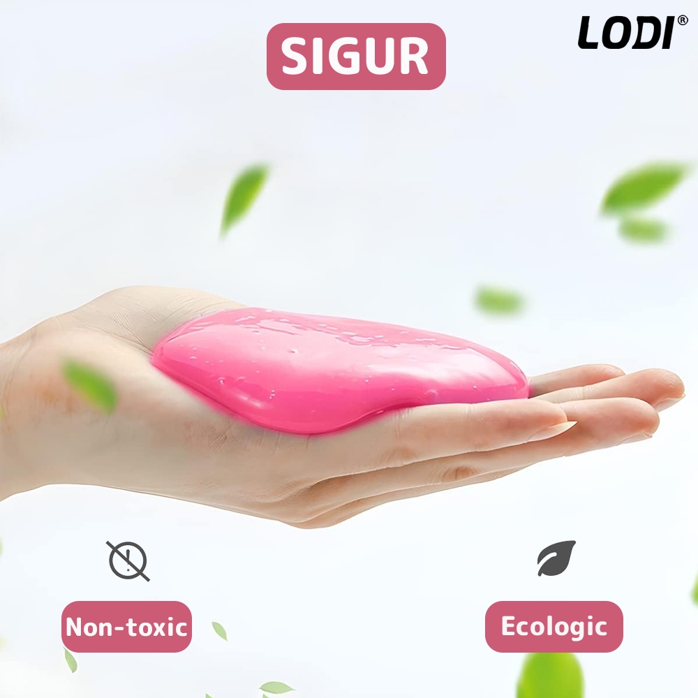 Slime pentru Curatat Spatii Greu Accesibile Lodi316, Super Clean, interior auto, tastatura, uz casnic, roz