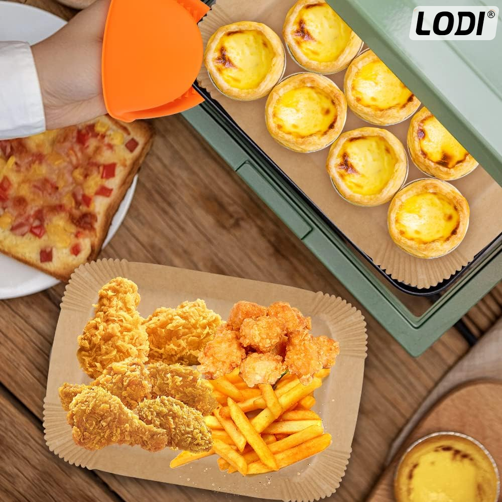 Friteuza Dubla Fara Ulei Air Fryer Lodi1120, 100 tavi de copt cadou, tehnologie smart sensing, programe smart chef automate, capacitate 10 L, tehnologie de eliminare a grasimii, functie de pastrare la cald,tensiune alimentare 240 V, negru