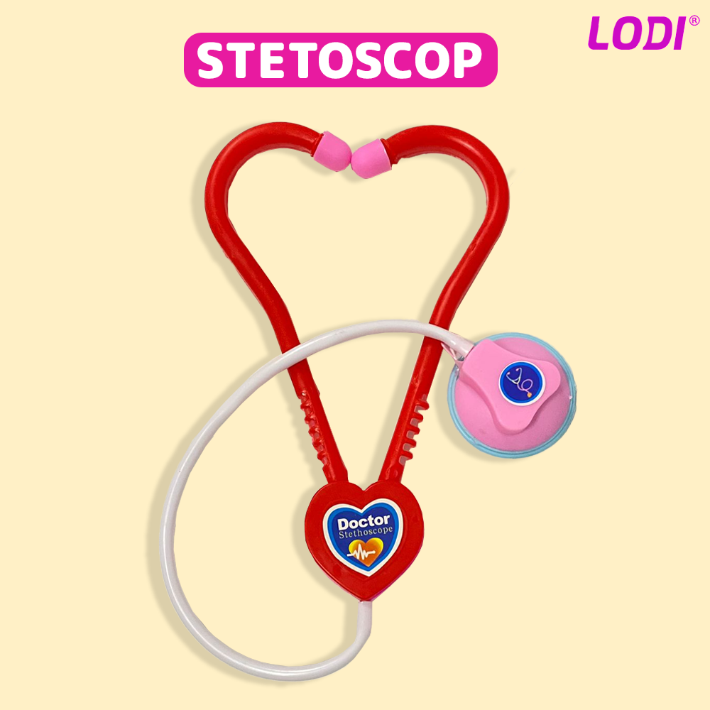 Set Trusa Medicala Asistenta Doctor Lodi477, joc de rol, 11 accesorii si cutie penntru depozitare, 37.5 x 21 cm, roz inchis