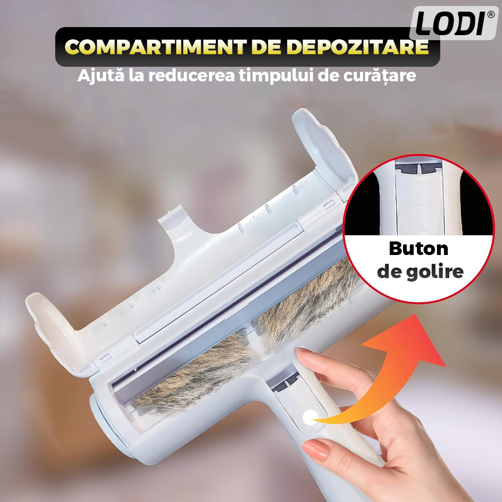 Kit pentru Ingrijire Animale Premium Lodi1011, 4 accesorii, manusi pentru animale, perie cu zimti, perie pentru scame, perie de lemn, usor de utilizat, durabile, calitative