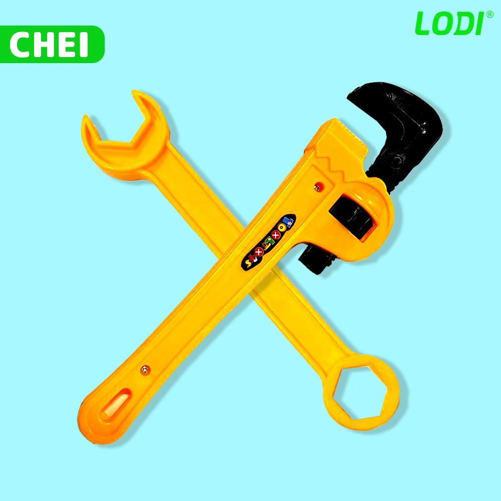 Set Trusa de Unelte si Scule Lodi476, jucarie de rol, 14 accesorii si cutie pentru depozitare. 37.5 x 21 cm, portocaliu