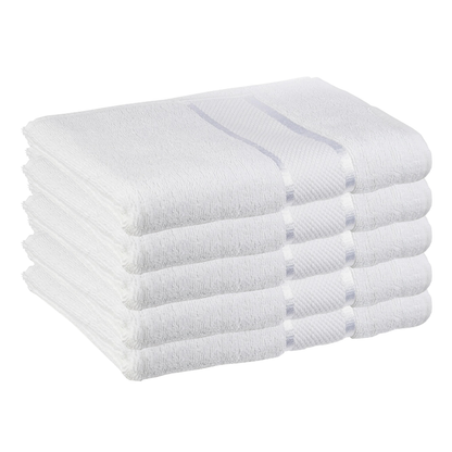 Prosop de baie si de fata Lodi, pentru uz rezidential/hotel/calatorii, densitate 420g/m², model egiptean, bumbac 100%, dimensiuni 70x130 cm, alb