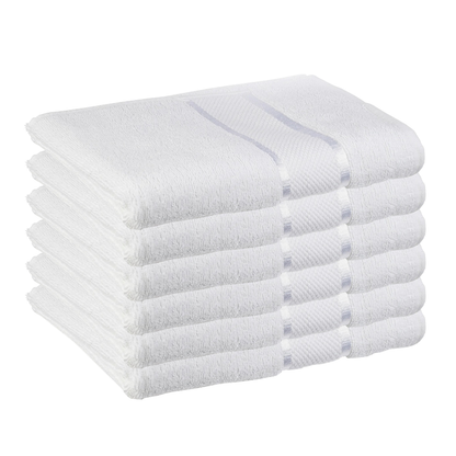 Prosop de baie si de fata Lodi, pentru uz rezidential/hotel/calatorii, densitate 420g/m², model egiptean, bumbac 100%, dimensiuni 70x130 cm, alb