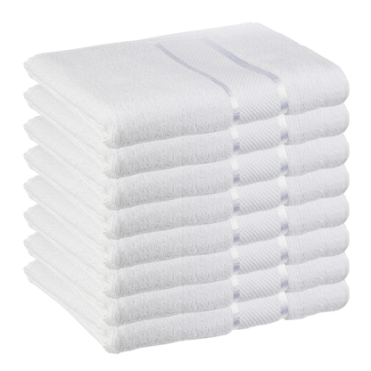 Prosop de baie si de fata Lodi, pentru uz rezidential/hotel/calatorii, densitate 420g/m², model egiptean, bumbac 100%, dimensiuni 70x130 cm, alb