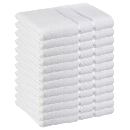 Prosop de baie si de fata Lodi, pentru uz rezidential/hotel/calatorii, densitate 420g/m², model egiptean, bumbac 100%, dimensiuni 70x130 cm, alb